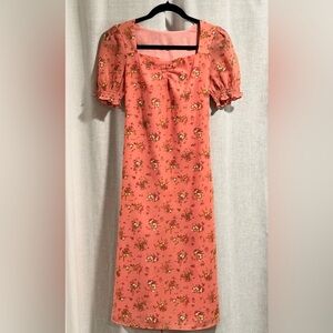 Floral Coral/Pink Dress